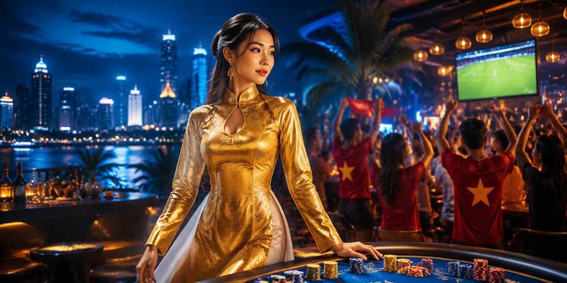 Người chơi card game tại TP. Hồ Chí Minh trong trang phục áo dài truyền thống