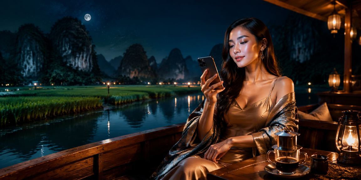 Người dùng tại Ninh Bình trải nghiệm ứng dụng casino di động bên tách cà phê